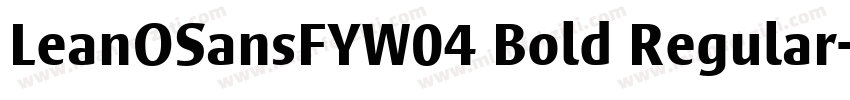 LeanOSansFYW04 Bold Regular字体转换